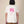T-shirt BUMA X BRAGHE colore Naturale vista da dietro, con stampa rosa 80's e scritta Like no Other